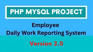 PHP MySQL Project Version 2.0