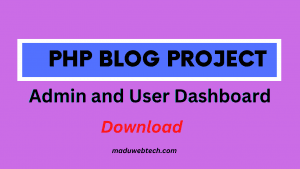 php blog project