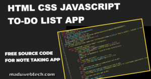 To-Do List APP Source Code