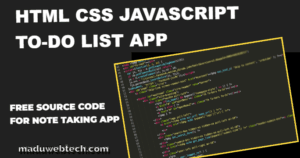 Learn Coding- To-Do List APP Source Code