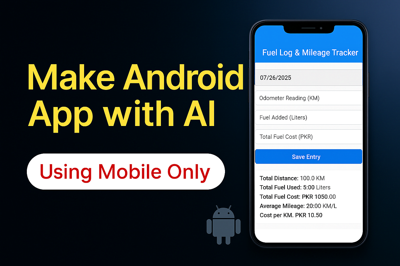 How to Make an Android App Using AI (ChatGPT) on Mobile