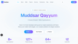 Modern Portfolio Website Built with Next.js